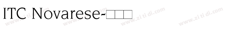 ITC Novarese字体转换